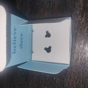 Disney Mickey Mouse Stud Earrings Crystal Sparkle Origami Owl